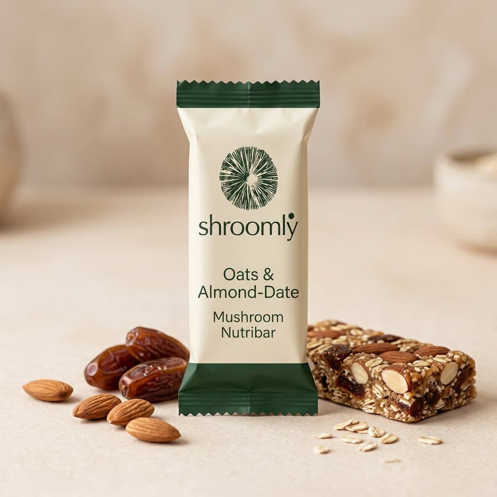 Oats & Almond-Date Mushroom Nutribar