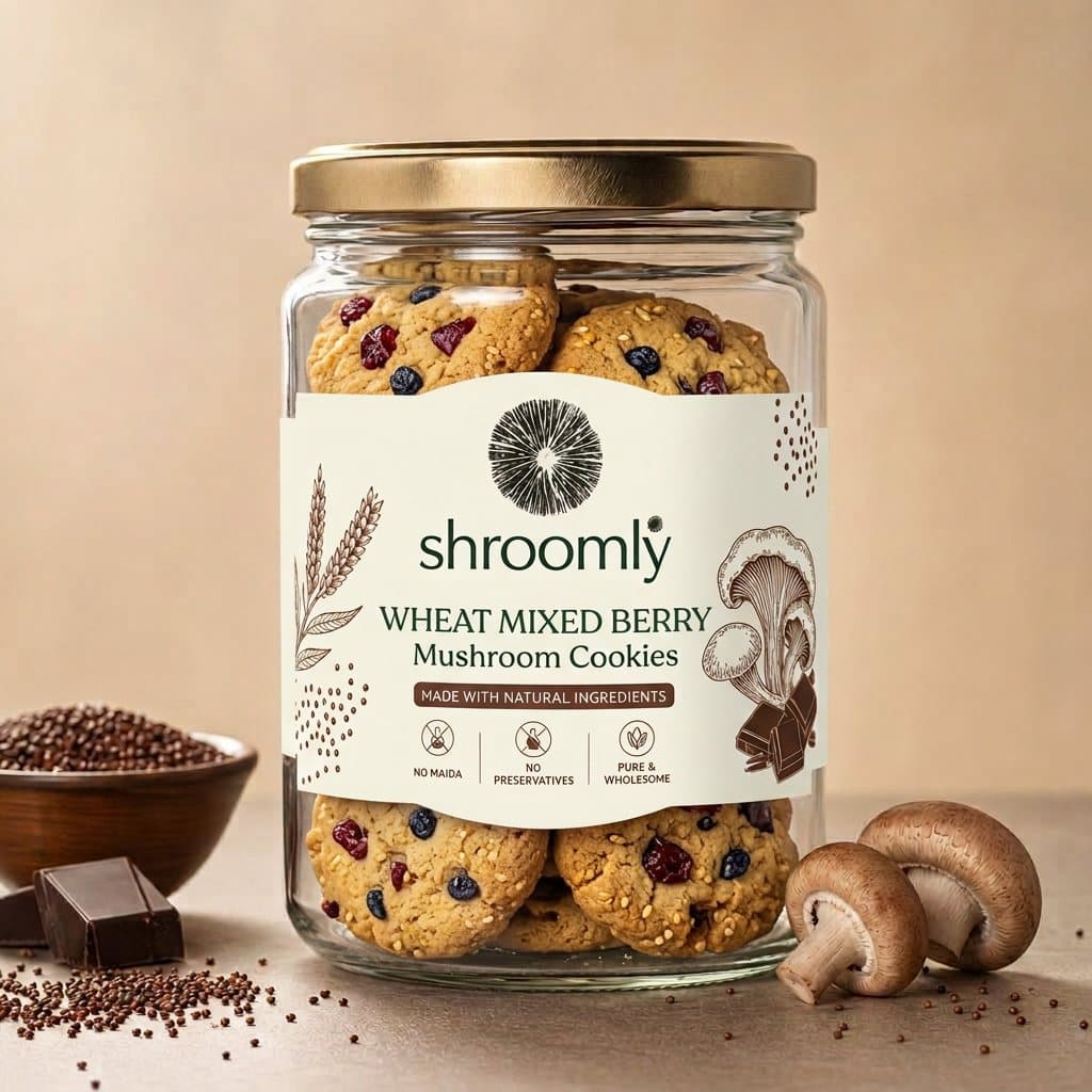 Wheat Mixed Berry Mushroom Cookies